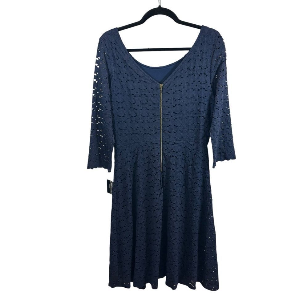 Brand new with Tags Ronni Nicole 3/4 Sleeve Lace Fit‎ and Flare Midi Dress 12 - Picture 3 of 14